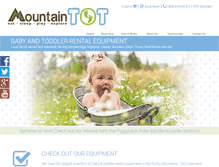 Tablet Screenshot of mountaintot.com